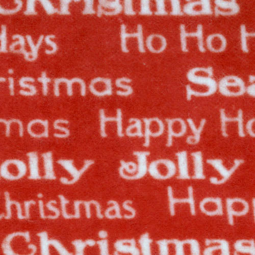 Kiddie Christmas Words Red