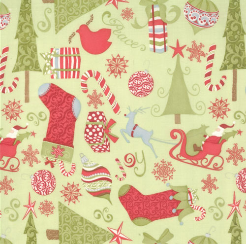 12 Days of Christmas Toss Fir Tree Flannel-moda christmas flannel fabric trees holiday seasonal 12 days of fir 27022