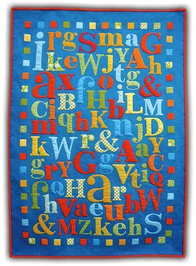Pattern - Alphabet Soup Quilt by Don't Look Now-don't look now quilt pattern applique alphabet soup