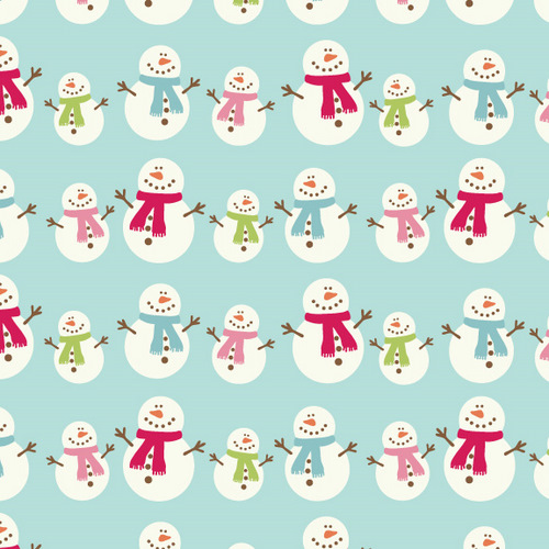 Be Merry Snowman Aqua - Small