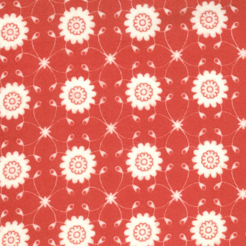 Bliss Marmalade Scarlet Flannel-Bliss Marmalade scarlet 55021 Flannel Fabric bonnie camille flower floral