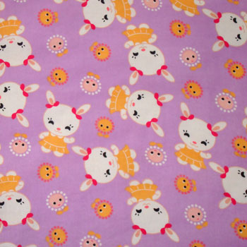 Bunnies by Suling Wang Flannel-eugene textiles flannel fabric all star suling wang bunny rabbit