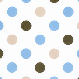 Claire Bella Blue Brown Small Dot