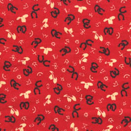 Buckaroo Horseshoe Red