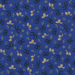 Buckaroo Horseshoe Blue