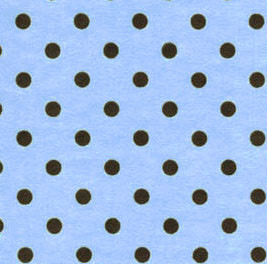 Chic Bebe Blue Brown Polka Dot