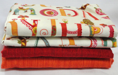 Remnant Bundle - Wee Woodland Flannel-flannel fabric remnant bundle moda wee woodland
