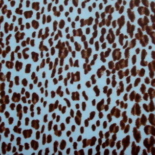 Chic Bebe Blue Brown Leopard Print