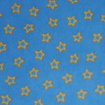 Giggles Stars on Blue Flannel-moda giggles yellow stars blue flannel fabric