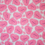 Giggles Paisley Pink White Flannel-Moda flannel fabric giggles pink paisley