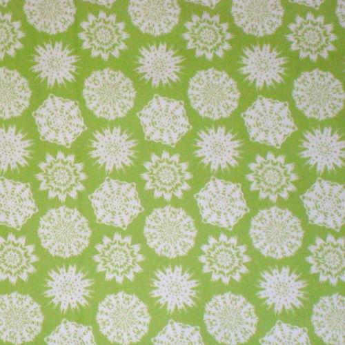 Be Merry Snowflake Green White