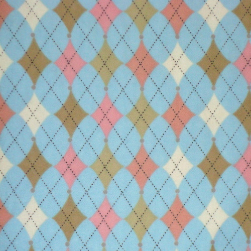 Modern Argyle on Blue