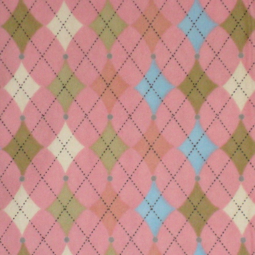 Modern Argyle on Pink