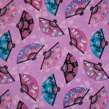 Oriental Fans Flannel-flannel fabric springs oriental fans