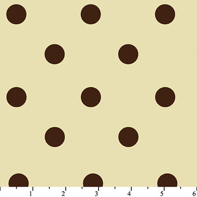 ABC Baby Solid Polka Dot Brown Flannel-david textiles flannel fabric abc baby brown solid polka Dot