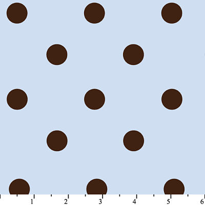 ABC Baby Solid Polka Dot Blue Brown Flannel-david textiles flannel fabric abc baby brown solid polka Dot blue