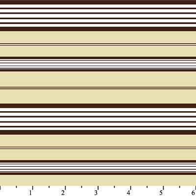 ABC Baby Thick Stripe Brown Flannel-david textiles flannel fabric abc baby brown solid stripe
