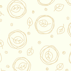 Very Loveable Sketched Leaves Tan Flannel-david textiles flannel fabric very loveable sketched leaves green
