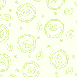 Very Loveable Sketched Leaves Green Flannel-david textiles flannel fabric very loveable sketched leaves green