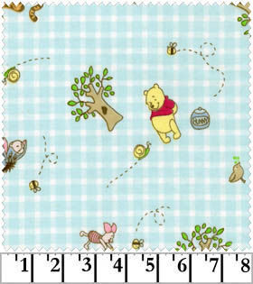 Winnie the Pooh Flannel-flannel fabric springs winnie pooh 35598