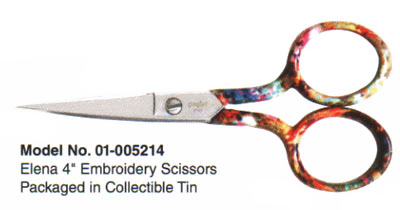 Gingher Elena 4-inch Embroidery Scissors