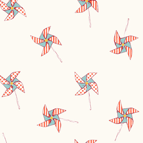 Children at Play Pinwheels Cream Flannel-michael miller Children at Play pinwheel cream Flannel Fabric #FD5142 Sarah Jane