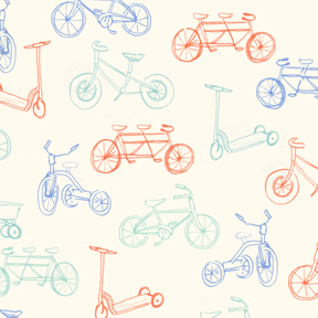 Children at Play On the Go Aqua Bicycles Flannel-michael miller Children at Play On the Go Aqua Bicycles Flannel Fabric #FD5151 Sarah Jane
