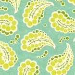 Fresh Cut Flannel - Dotted Paisley Turquoise-free spirit flannel fabric fresh cut heather bailey Dotted Paisley Turquoise FAHB003
