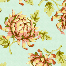 Fresh Cut Flannel - Painted Mum Blue-free spirit flannel fabric fresh cut heather bailey painted mum blue FAHB007