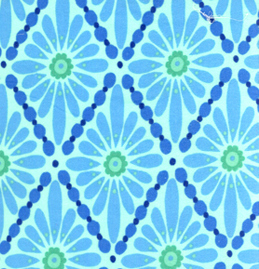 Urban Flannel Floral Diamonds Blue Flannel-free spirit Urban Flannel fabric Floral Diamonds FVW11 Blue