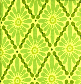 Urban Flannel Floral Diamonds Green Flannel-free spirit Urban Flannel fabric Floral Diamonds FVW11 Green