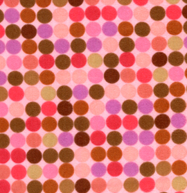 Urban Flannel Dots Pink Flannel-free spirit Urban Flannel fabric Dots FVW12 Pink