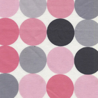 Disco Dot Pink Gray Flannel-michael miller flannel fabric disco Dot pink Gray polka #FX0910 retro