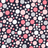 Play Dot Pink Gray Flannel-michael miller flannel fabric Play Dot pink Gray polka #FX3136