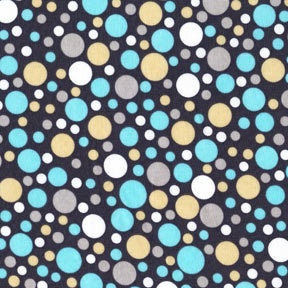 Play Dot Citron Gray Blue Flannel-michael miller flannel fabric Play Dot Citron Gray blue polka #FX3136