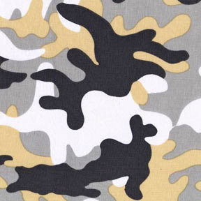 Camouflage Citron Gray Flannel-michael miller flannel fabric camouflage camo Citron Gray black white polka #FX3188