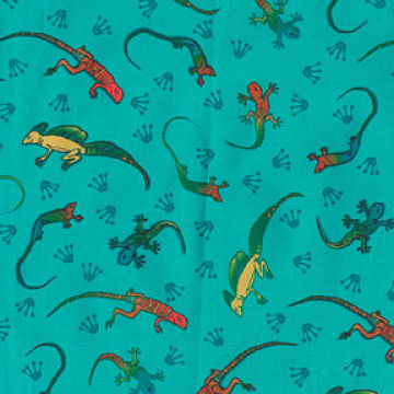 Lizards Aqua Flannel-michael miller flannel fabric lizard aqua