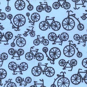Bicycles Blue Flannel-michael miller flannel fabric blue black bicycle #FX4892