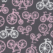 Bicycles Pink Flannel-michael miller flannel fabric pink bicycle #FX4892
