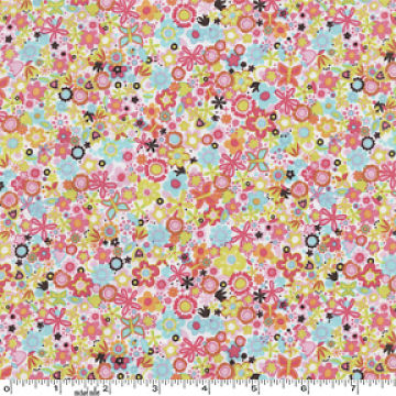 Tiny Flowers Flannel-michael miller flannel fabric tiny flowers #FX4914