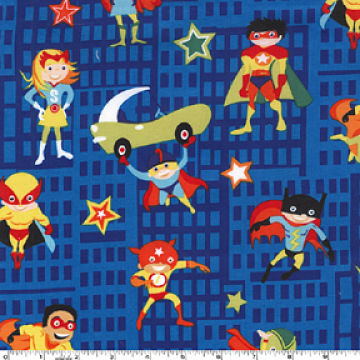 Super Heroes Flannel-michael miller flannel fabric super heroes