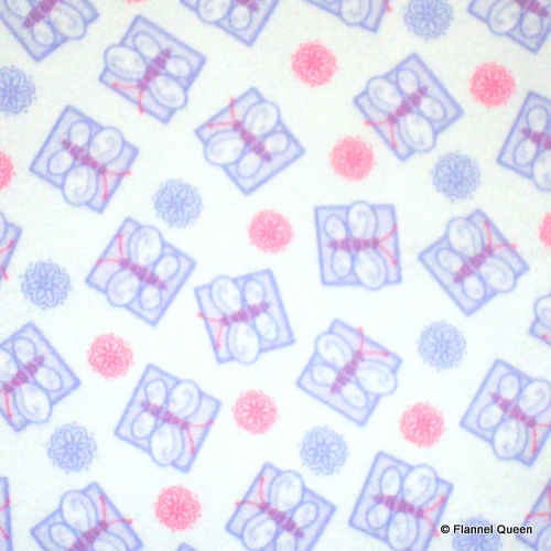 Giggles Butterflies White Flannel-moda giggles butterflies white flannel fabric