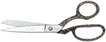 Gingher Cheetah 8-inch Dressmaker's Shears-Gingher Designer Series Cheetah 8-inch Dressmaker Shears scissors knife edge