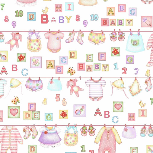 Clothesline Kids Baby Girl Clothes White