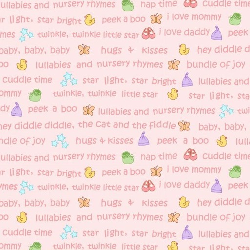 Clothesline Kids Words on Pink