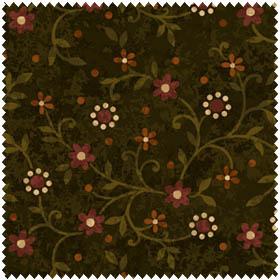 Flannel Essentials V Floral Vine Green-flannel fabric henry glass essentials v floral vine flower green 7547-66