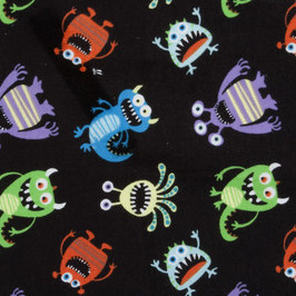 Monster Toss Flannel-flannel fabric monster toss