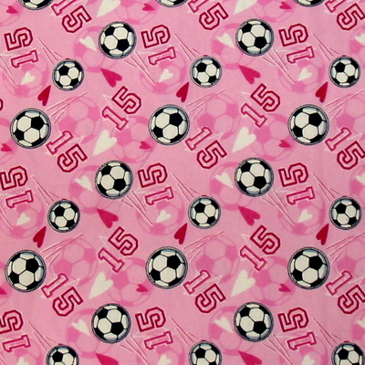 I Love Soccer Pink