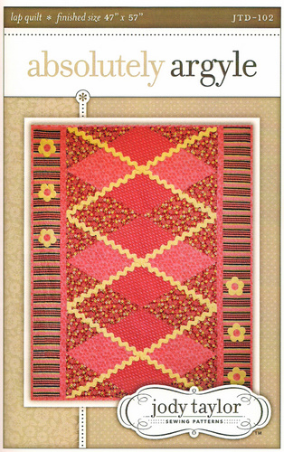 Pattern - Absolutely Argyle Quilt by Jody Taylor-quilt pattern flannel jody taylor sewing cotton applique absolutely argyle JTD-102