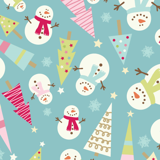 Be Merry Snowman Aqua